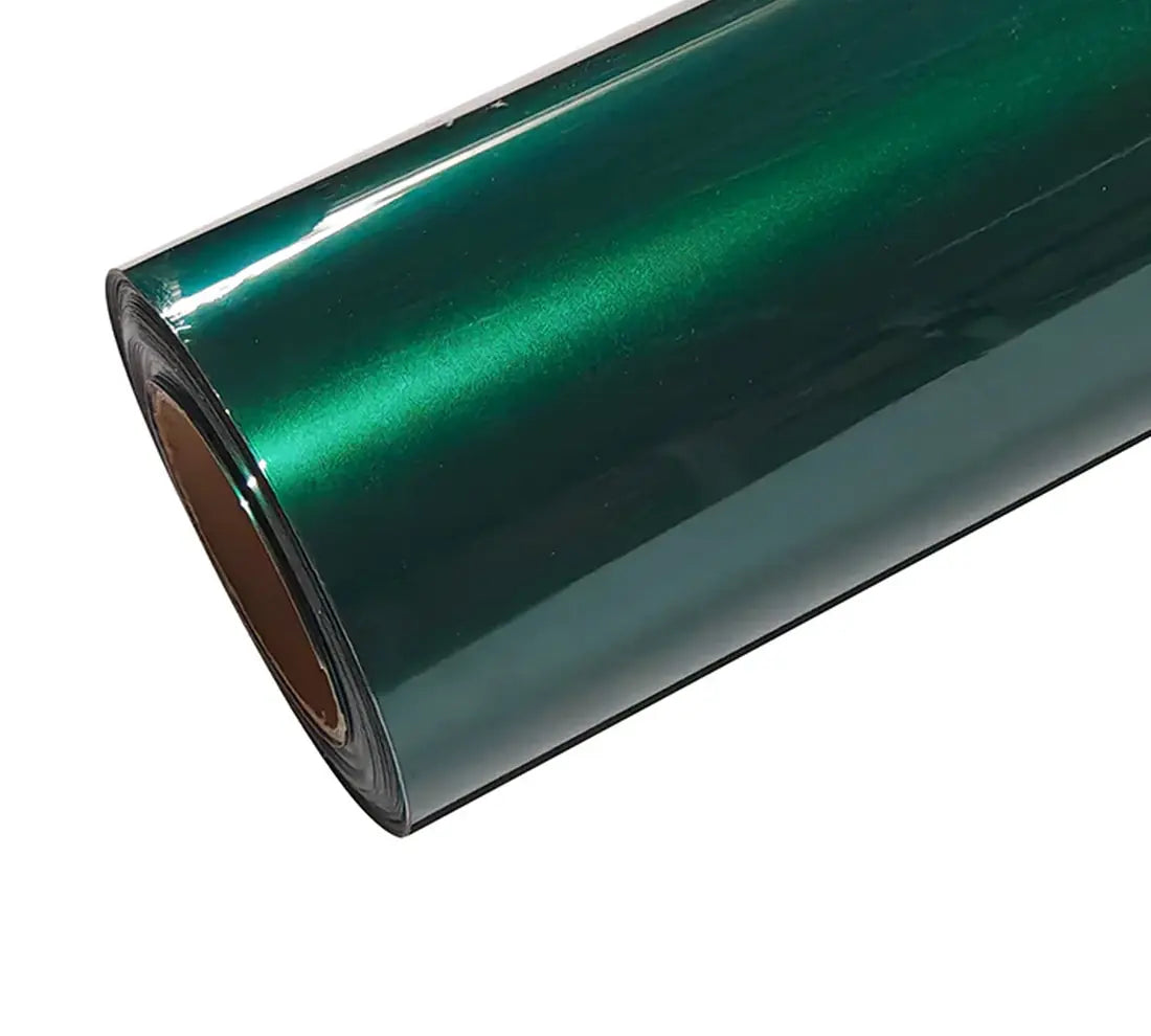 PET Super Gloss Metallic Agate Green Vinyl Wrap