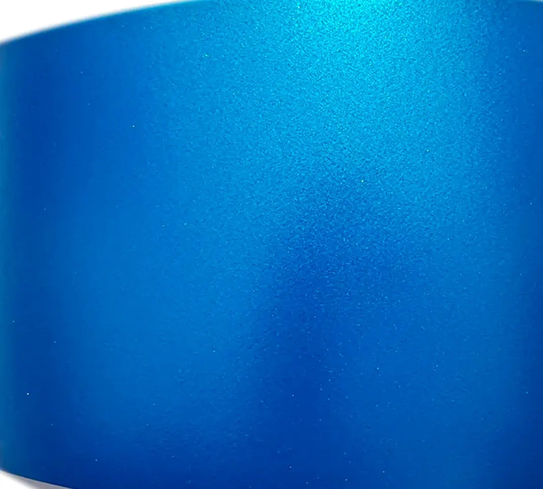 PET Satin Metallic Sea Blue Color Vinyl Wrap