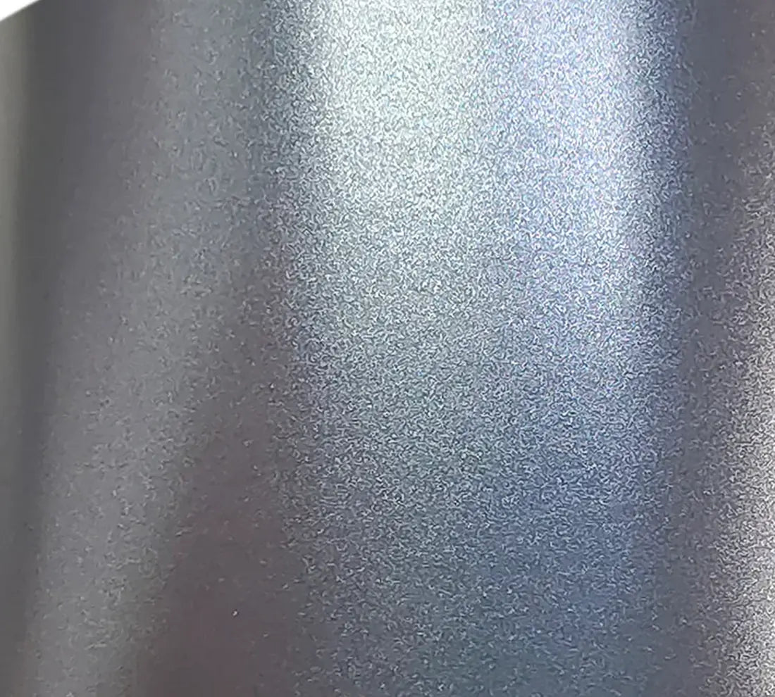 PET Satin Metallic Titanium Grey Vinyl Wrap