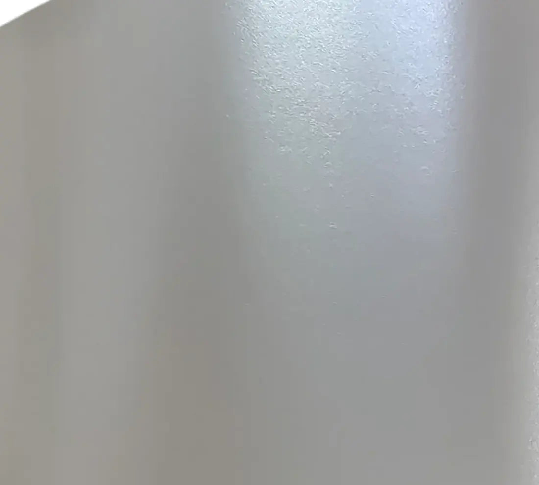 PET Satin Metallic White Vinyl Wrap