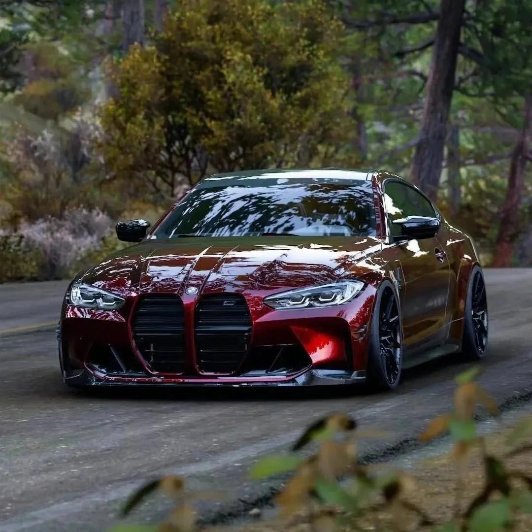 PET Glossy Metallic Cherry Red Vinyl Wrap