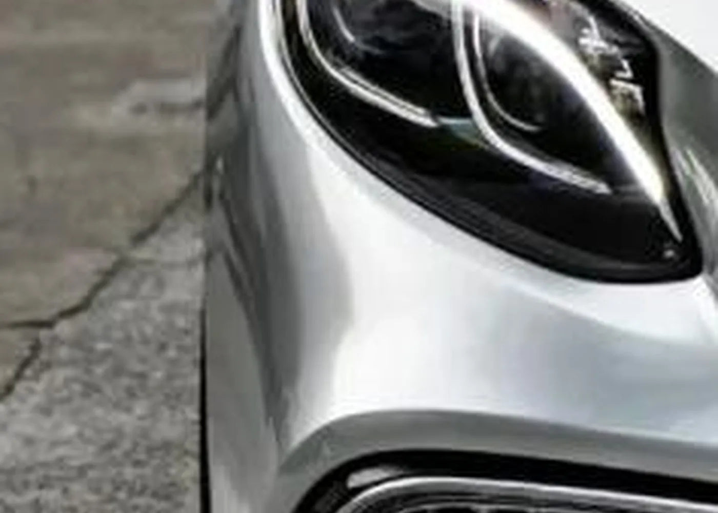 PET Metallic Fleuret Silver Vinyl Wrap