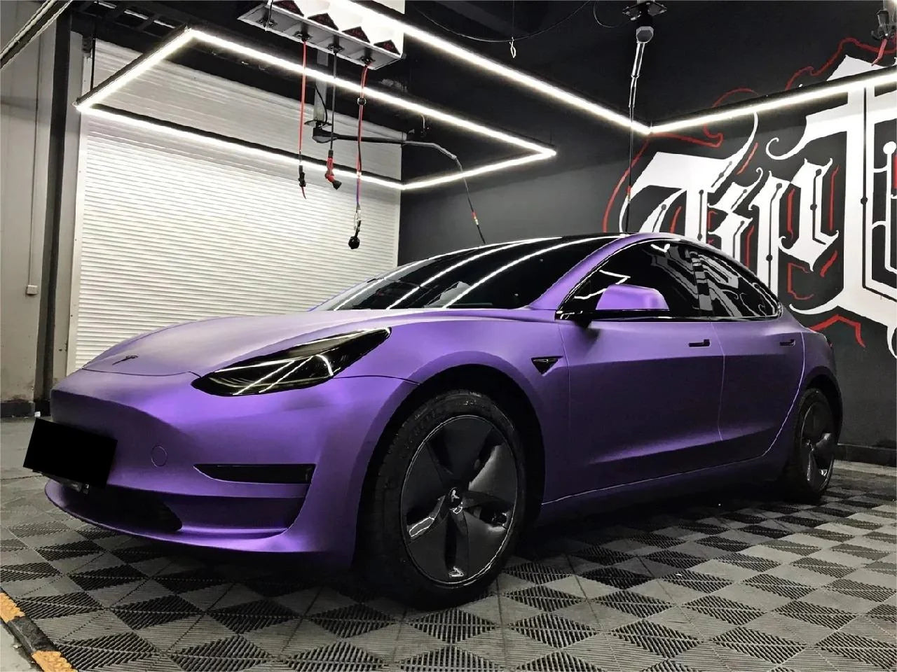 PET Metallic Midnight Purple Vinyl Wrap