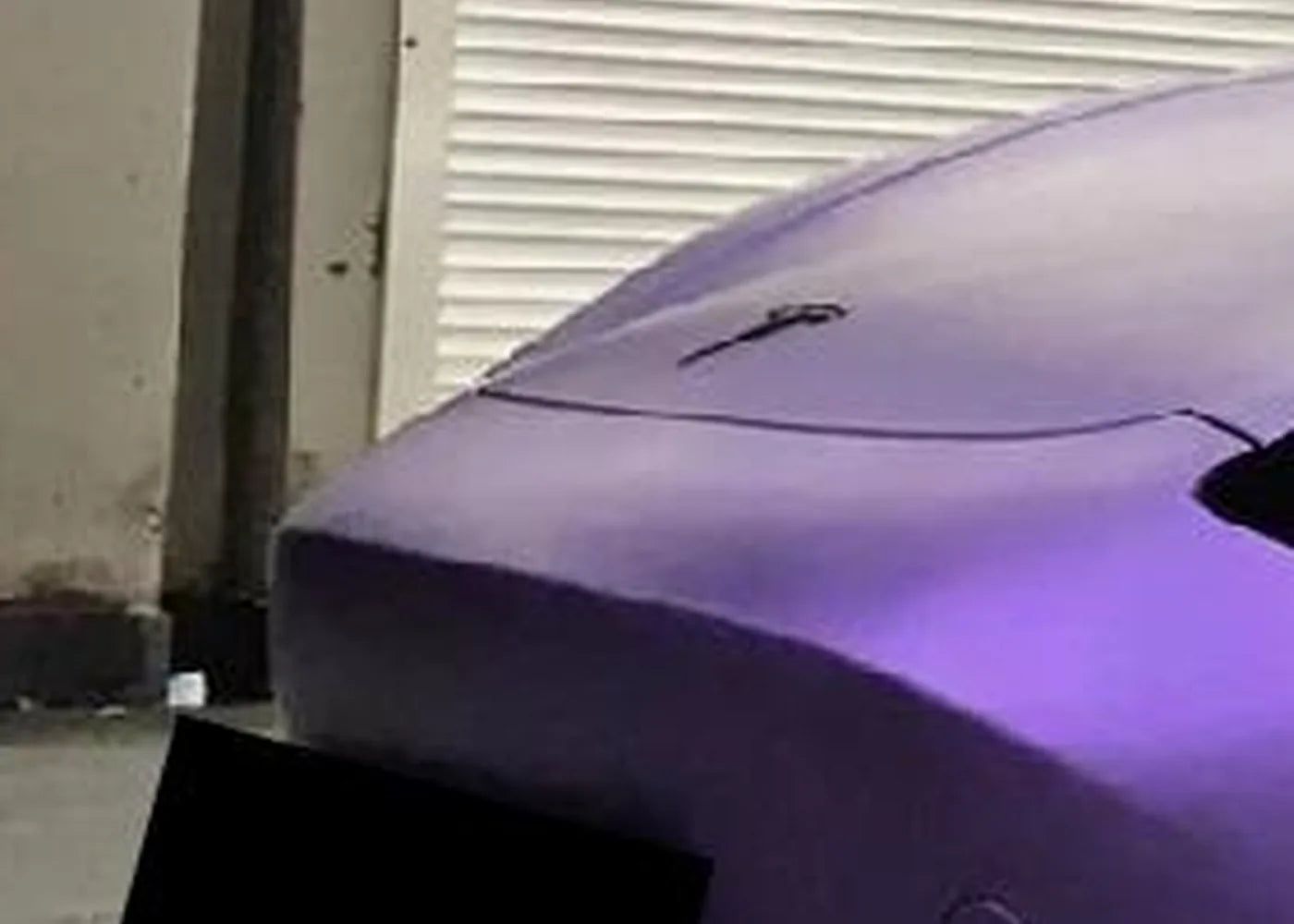 PET Metallic Rupee Purple Vinyl Wrap